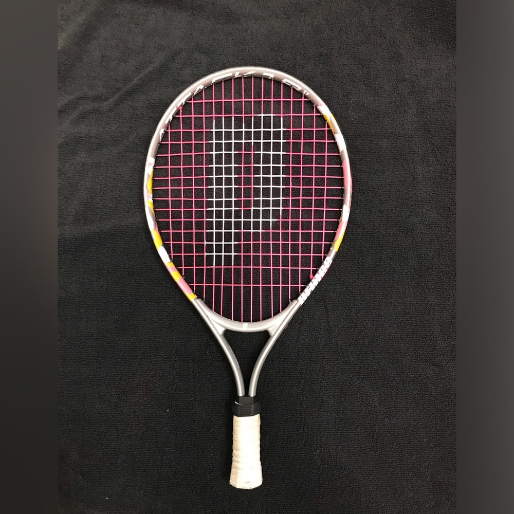 Prince Attack 19" Junior Tennis Racquet - Silver & Pink (Ages 5 & Under)